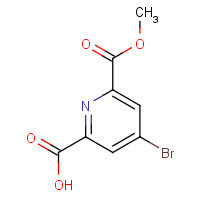 293294-72-1 4-bromo-6-methoxycarbonylpyridine-2-carboxylic acid chemical structure