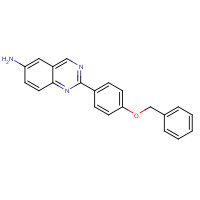 1004997-88-9 2-(4-phenylmethoxyphenyl)quinazolin-6-amine chemical structure