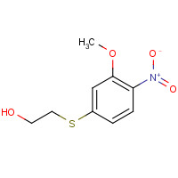 100777-49-9 2-(3-methoxy-4-nitrophenyl)sulfanylethanol chemical structure