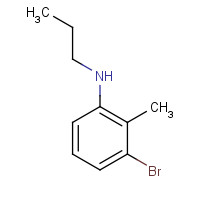 637352-91-1 3-bromo-2-methyl-N-propylaniline chemical structure