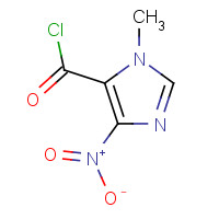 61982-14-7 3-methyl-5-nitroimidazole-4-carbonyl chloride chemical structure