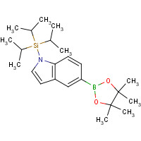 690631-97-1 tri(propan-2-yl)-[5-(4,4,5,5-tetramethyl-1,3,2-dioxaborolan-2-yl)indol-1-yl]silane chemical structure
