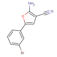 1261268-89-6 2-amino-5-(3-bromophenyl)furan-3-carbonitrile chemical structure