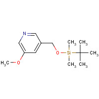 1045855-62-6 tert-butyl-[(5-methoxypyridin-3-yl)methoxy]-dimethylsilane chemical structure
