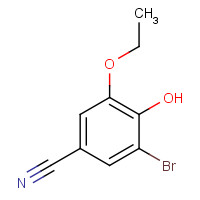 330462-57-2 3-bromo-5-ethoxy-4-hydroxybenzonitrile chemical structure