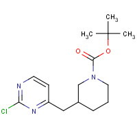 1263285-45-5 tert-butyl 3-[(2-chloropyrimidin-4-yl)methyl]piperidine-1-carboxylate chemical structure