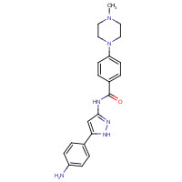 1327167-35-0 N-[5-(4-aminophenyl)-1H-pyrazol-3-yl]-4-(4-methylpiperazin-1-yl)benzamide chemical structure