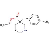 170843-57-9 ethyl 3-[(4-methylphenyl)methyl]piperidine-3-carboxylate chemical structure