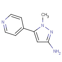 1240522-04-6 1-methyl-5-pyridin-4-ylpyrazol-3-amine chemical structure