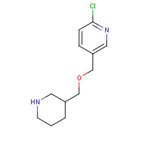 1185541-78-9 2-chloro-5-(piperidin-3-ylmethoxymethyl)pyridine chemical structure