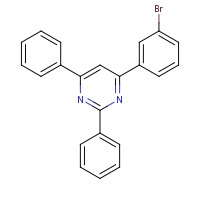 864377-28-6 4-(3-bromophenyl)-2,6-diphenylpyrimidine chemical structure