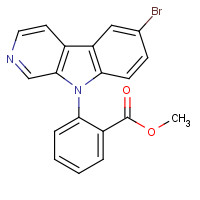 1309460-68-1 methyl 2-(6-bromopyrido[3,4-b]indol-9-yl)benzoate chemical structure