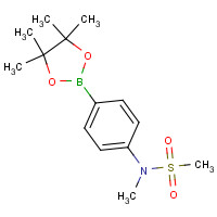 1201788-17-1 N-methyl-N-[4-(4,4,5,5-tetramethyl-1,3,2-dioxaborolan-2-yl)phenyl]methanesulfonamide chemical structure