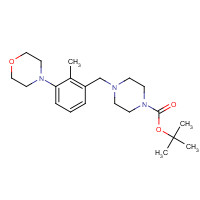 1460032-98-7 tert-butyl 4-[(2-methyl-3-morpholin-4-ylphenyl)methyl]piperazine-1-carboxylate chemical structure
