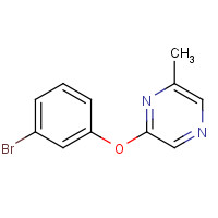 915707-60-7 2-(3-bromophenoxy)-6-methylpyrazine chemical structure