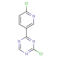 333736-92-8 2-chloro-4-(6-chloropyridin-3-yl)-1,3,5-triazine chemical structure