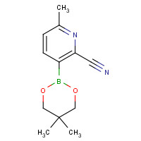 1228188-16-6 3-(5,5-dimethyl-1,3,2-dioxaborinan-2-yl)-6-methylpyridine-2-carbonitrile chemical structure