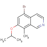 1616289-89-4 5-bromo-8-methyl-7-propan-2-yloxyisoquinoline chemical structure