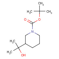 914654-74-3 tert-butyl 3-(2-hydroxypropan-2-yl)piperidine-1-carboxylate chemical structure
