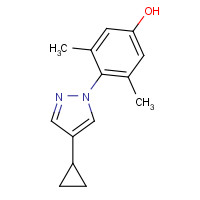 1393126-04-9 4-(4-cyclopropylpyrazol-1-yl)-3,5-dimethylphenol chemical structure