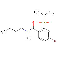 1240288-94-1 4-bromo-N-butyl-N-methyl-2-propan-2-ylsulfonylbenzamide chemical structure
