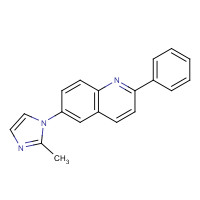 1202001-60-2 6-(2-methylimidazol-1-yl)-2-phenylquinoline chemical structure