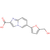 1167626-66-5 6-[5-(hydroxymethyl)furan-2-yl]imidazo[1,2-a]pyridine-2-carboxylic acid chemical structure