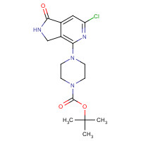 1201676-04-1 tert-butyl 4-(6-chloro-1-oxo-2,3-dihydropyrrolo[3,4-c]pyridin-4-yl)piperazine-1-carboxylate chemical structure