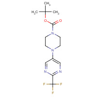845618-09-9 tert-butyl 4-[2-(trifluoromethyl)pyrimidin-5-yl]piperazine-1-carboxylate chemical structure