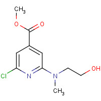 1201675-10-6 methyl 2-chloro-6-[2-hydroxyethyl(methyl)amino]pyridine-4-carboxylate chemical structure