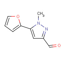 876728-40-4 5-(furan-2-yl)-1-methylpyrazole-3-carbaldehyde chemical structure