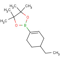 1092938-90-3 2-(4-ethylcyclohexen-1-yl)-4,4,5,5-tetramethyl-1,3,2-dioxaborolane chemical structure