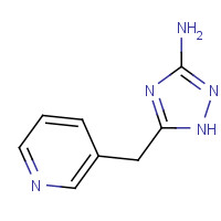83417-25-8 5-(pyridin-3-ylmethyl)-1H-1,2,4-triazol-3-amine chemical structure