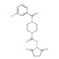 1460037-81-3 (2,5-dioxopyrrolidin-1-yl) 4-(3-chlorobenzoyl)piperazine-1-carboxylate chemical structure