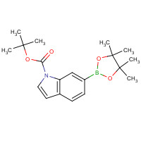 777061-38-8 tert-butyl 6-(4,4,5,5-tetramethyl-1,3,2-dioxaborolan-2-yl)indole-1-carboxylate chemical structure