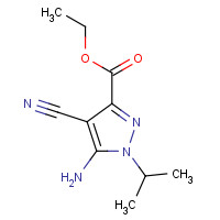 908584-63-4 ethyl 5-amino-4-cyano-1-propan-2-ylpyrazole-3-carboxylate chemical structure