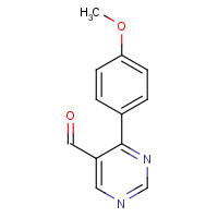 1263286-29-8 4-(4-methoxyphenyl)pyrimidine-5-carbaldehyde chemical structure