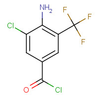 63498-15-7 4-amino-3-chloro-5-(trifluoromethyl)benzoyl chloride chemical structure