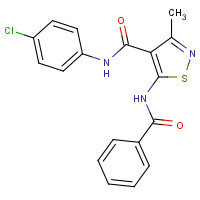 51287-57-1 5-benzamido-N-(4-chlorophenyl)-3-methyl-1,2-thiazole-4-carboxamide chemical structure
