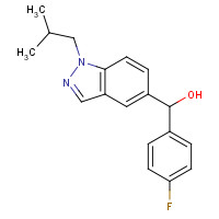 753923-14-7 (4-fluorophenyl)-[1-(2-methylpropyl)indazol-5-yl]methanol chemical structure