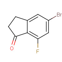 1242157-14-7 5-bromo-7-fluoro-2,3-dihydroinden-1-one chemical structure