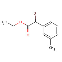 37051-40-4 ethyl 2-bromo-2-(3-methylphenyl)acetate chemical structure
