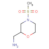 1017139-63-7 (4-methylsulfonylmorpholin-2-yl)methanamine chemical structure