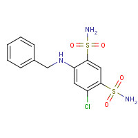 14558-86-2 4-(benzylamino)-6-chlorobenzene-1,3-disulfonamide chemical structure