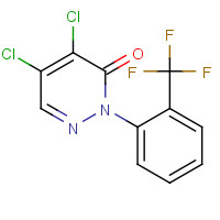 41933-32-8 4,5-dichloro-2-[2-(trifluoromethyl)phenyl]pyridazin-3-one chemical structure