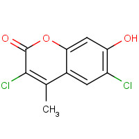 53391-75-6 3,6-dichloro-7-hydroxy-4-methylchromen-2-one chemical structure