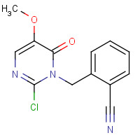 844843-64-7 2-[(2-chloro-5-methoxy-6-oxopyrimidin-1-yl)methyl]benzonitrile chemical structure