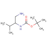 871235-24-4 tert-butyl N-(1-amino-3-methylbutan-2-yl)carbamate chemical structure