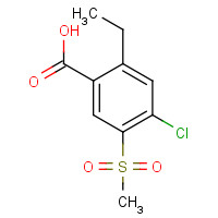 175154-60-6 4-chloro-2-ethyl-5-methylsulfonylbenzoic acid chemical structure