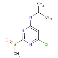 1289386-63-5 6-chloro-2-methylsulfinyl-N-propan-2-ylpyrimidin-4-amine chemical structure